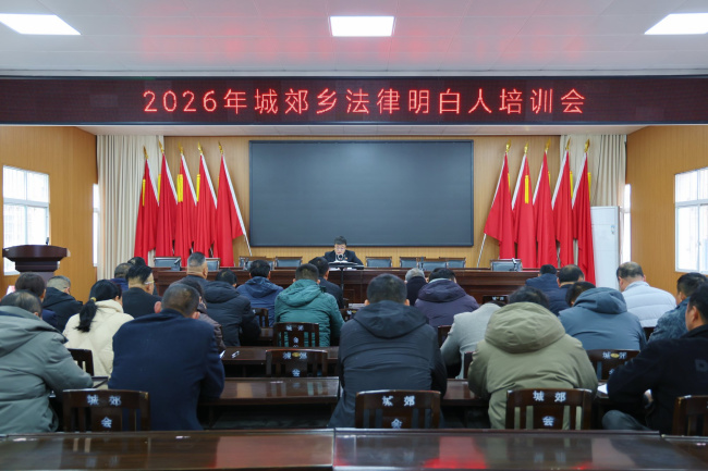 新野县法院：开展“法律明白人”培训  绘就基层治理新“枫”景